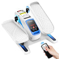Under Desk Elliptical Machine, Electric Leg Exerciser with Remoter, 12 Manual Adjustable Speed and 3 Automatic Speed, Portable Seated Pedal Exerciser J9455