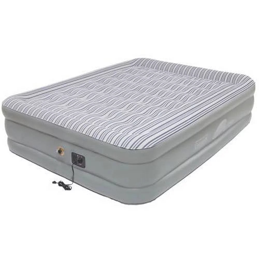 Queen Double High Airbed with Built in Pump F10184