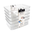 5-Pack Clear Plastic Storage Bins P7120