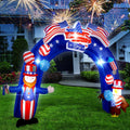 8Ft Inflatable Arch American Flag Patriotic Outdoor Decor C391669