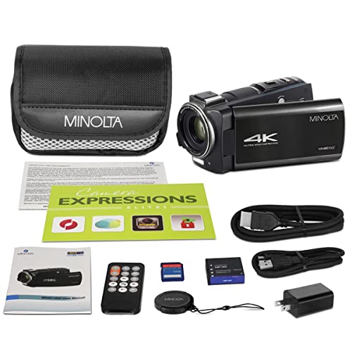 4K Ultra HD Camcorder with 10x Optical Zoom (Black) W150040