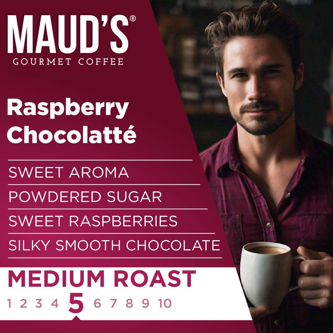 Raspberry Chocolate Flavored Coffee Pods, 24 ct, 100% Arabica Medium Roast Coffee H9768