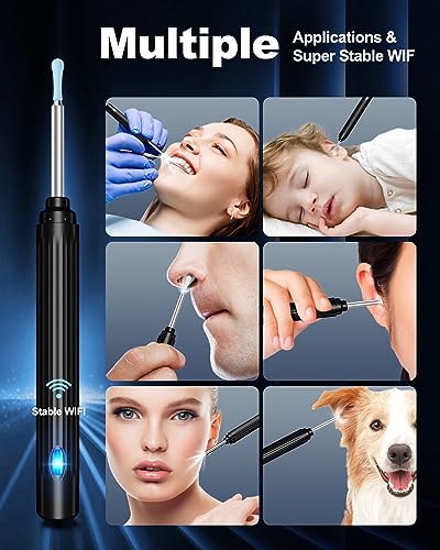 Ear Wax Removal Tool Camera with 6 LED Lights and 6 Ear Picks Q66881