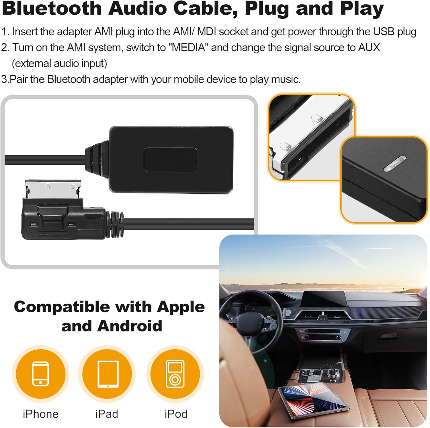 Bluetooth 5.0 Audio Adapter for AMI Port P352