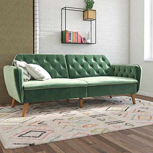 Camel Faux Leather Memory Foam Futon S187030