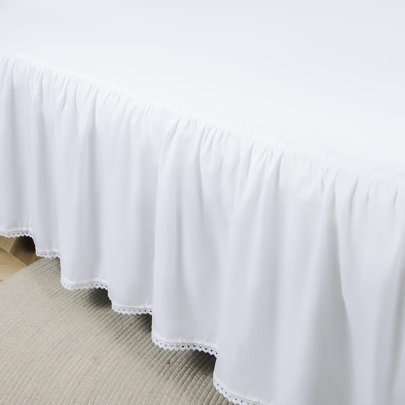 White Queen 14 Inch Drop Microfiber Bed Skirt S80325