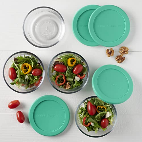 2 Cup Glass Storage Containers with Lids, Set of 4 G7444