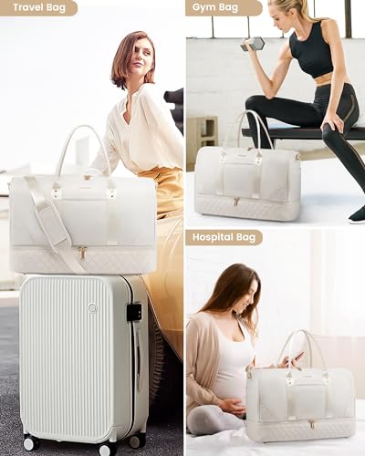 Travel Bag with Shoe Compartment, 3 Pcs Set R30023
