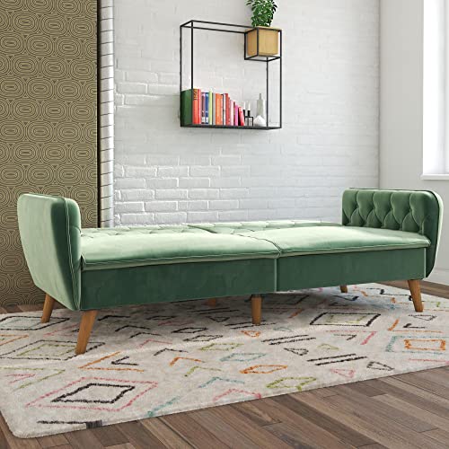 Camel Faux Leather Memory Foam Futon S187030