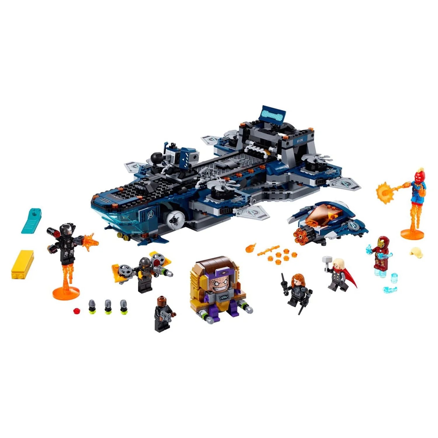 LEGO Marvel Avengers Helicarrier Brick Building Toy with Action Minifigures (1,244 Pieces) D7703