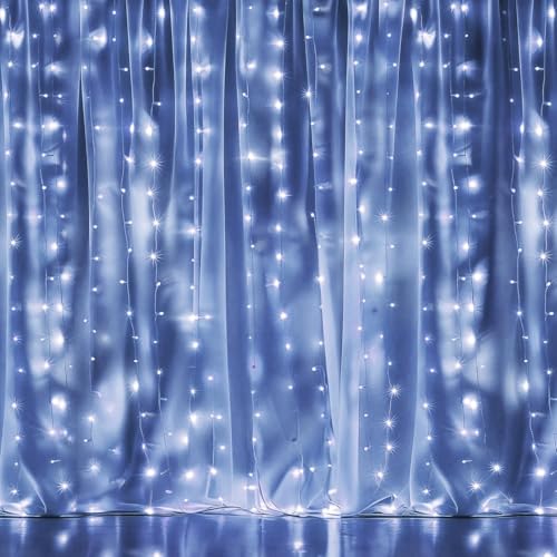300 LED Warm White Curtain Lights I250626