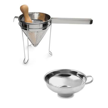 Stainless Steel Canning Bundle, Funnel and 3-Piece Chinois Set X4654