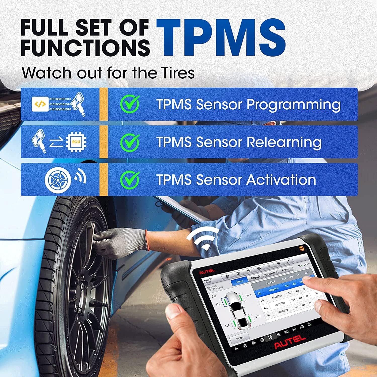 Autel Scanner with Full TPMS Service Function P424343