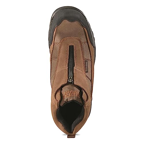 Men's Mid Zip Hiking Boots Waterproof Outdoor Shoes C165