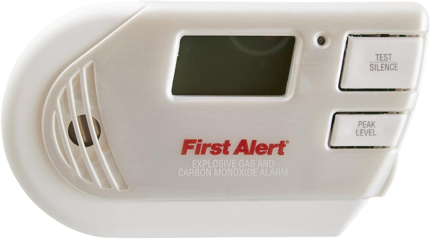 Combination Explosive Gas and Carbon Monoxide Alarm with Backlit Digital Display Y140075