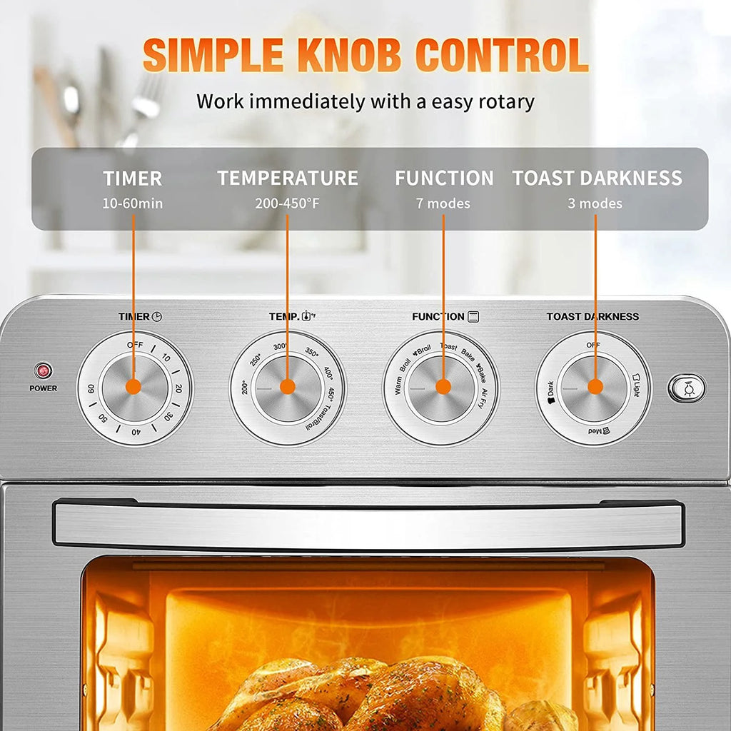7-in-1 6 Slice 23QT Air Fryer Toaster Oven Combo J3924
