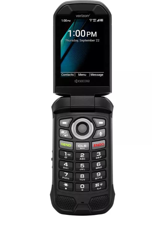 Rugged LTE Flip Cell Phone Black R6199