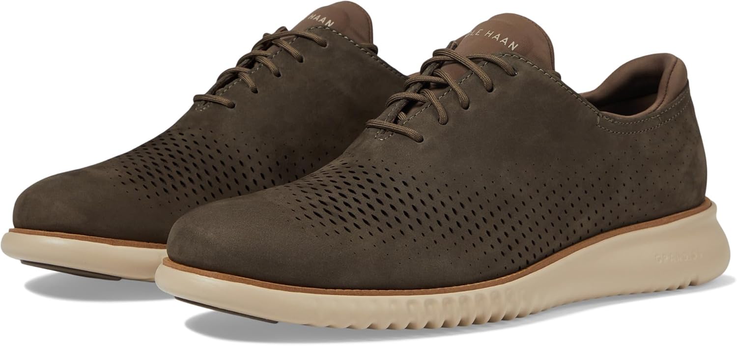 Deep Olive Nubuck/Oat Oxford Shoes F9873