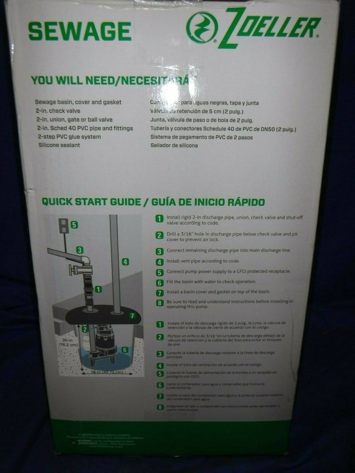 0.5-HP 115-Volt Cast Iron Sewage Sump Pump R147537
