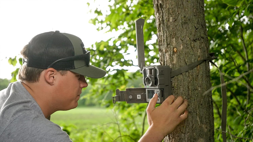 Cellular Trail Camera with No Glow, HD Photo and HD Video (2 pk) with Two Steel Reinforced Straps M69591