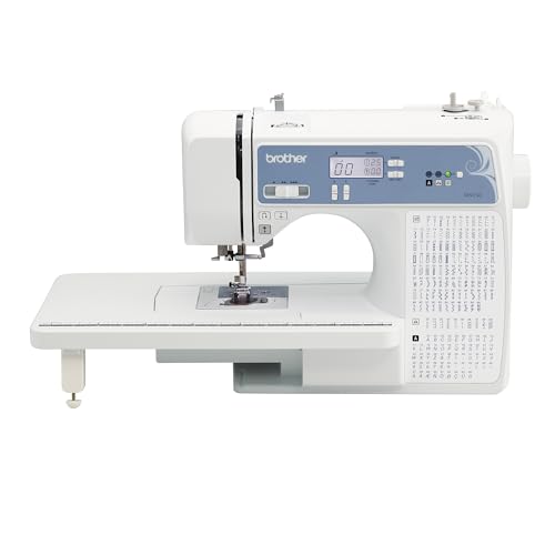 Computerized Sewing and Quilting Machine with 165 Built-in Stitches, LCD Display, White J515135