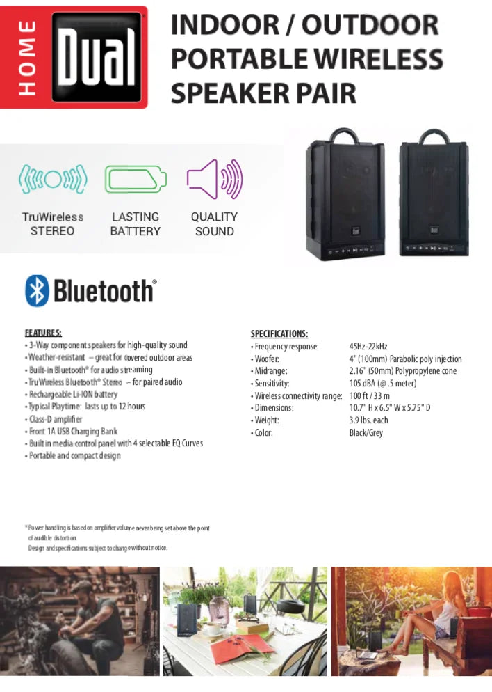 Wireless Portable Bluetooth Speakers B76525