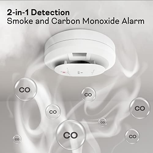 Hardwired Smoke & Carbon Monoxide Detector with 6 Hardwired Smoke Detectors N1941