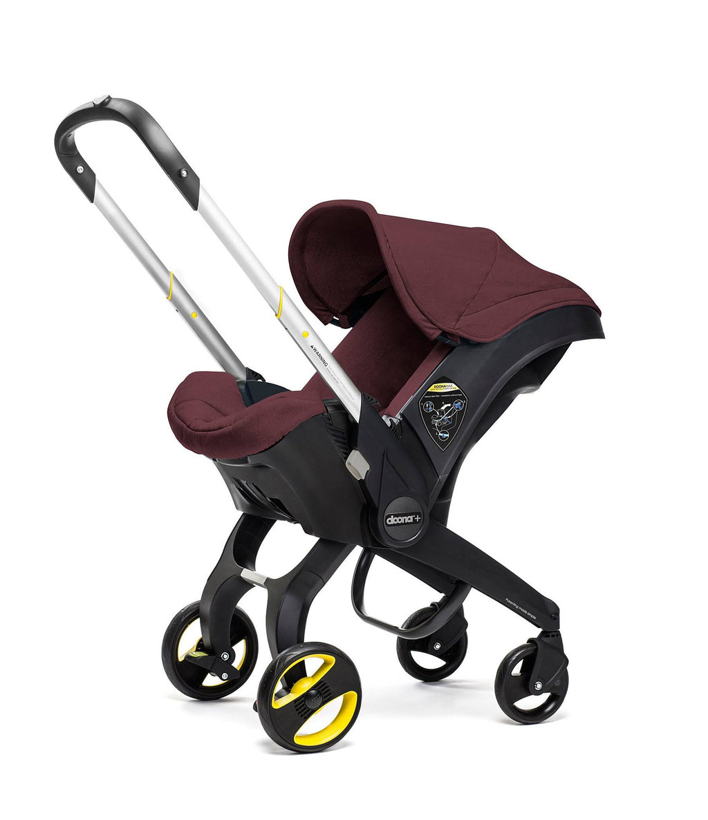 Burgundy Infant Car Seat Stroller with Base Q9559