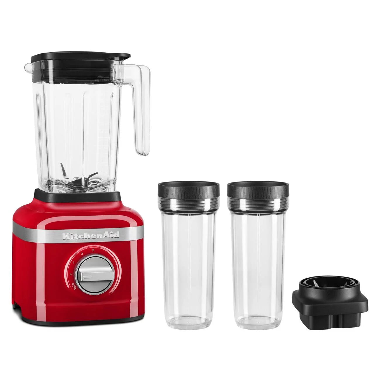 Passion Red 3 Speed Ice Crushing Blender with 2 Personal Blender Jars A4589