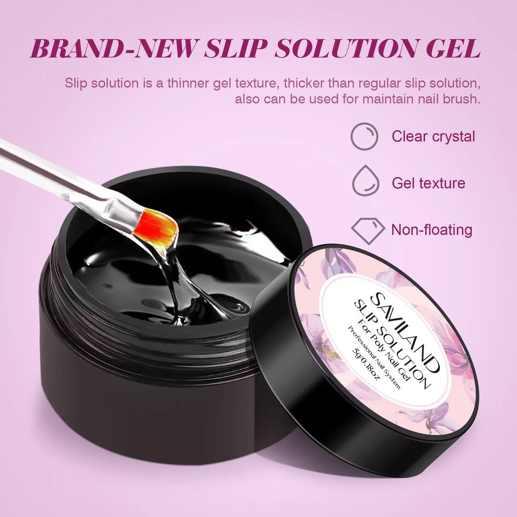 6 Colors Poly Extension Gel Nail Kit with Nail Lamp N139