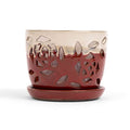 5 inch Ceramic Orchid Pot with Holes T34372