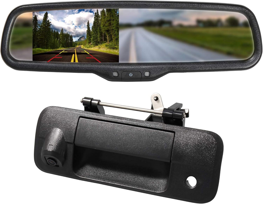 Rear View Mirror Monitor with Backup Camera Kit L767