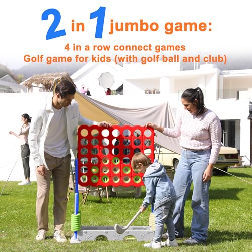 33 inch Giant 4 in a Row Outdoor Game, Blue/White I492