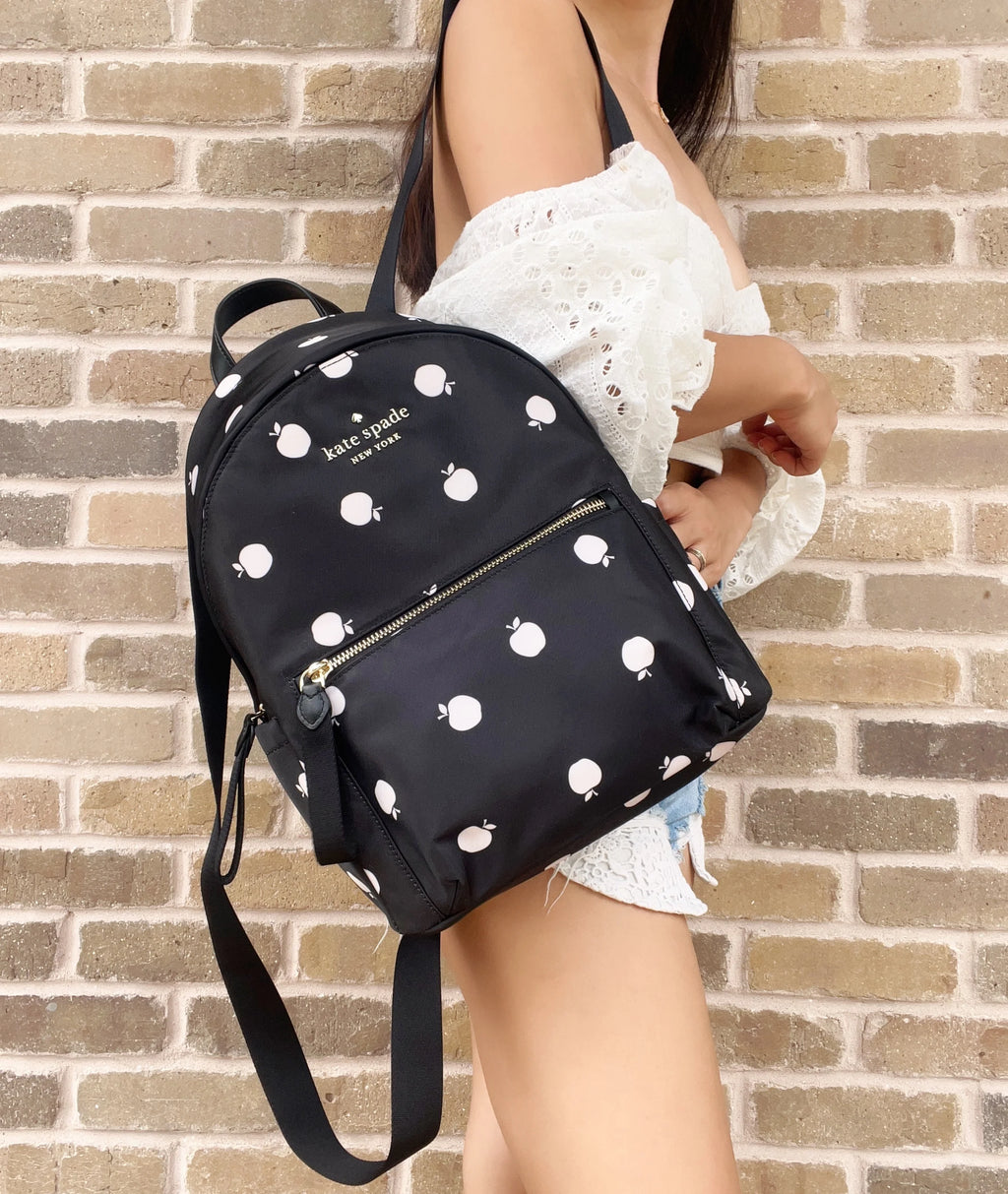Black Multi Nylon Backpack Q85708
