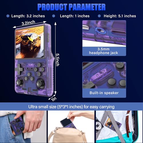 30000 Games Handheld Game Console with 3.5-Inch IPS Screen G245018