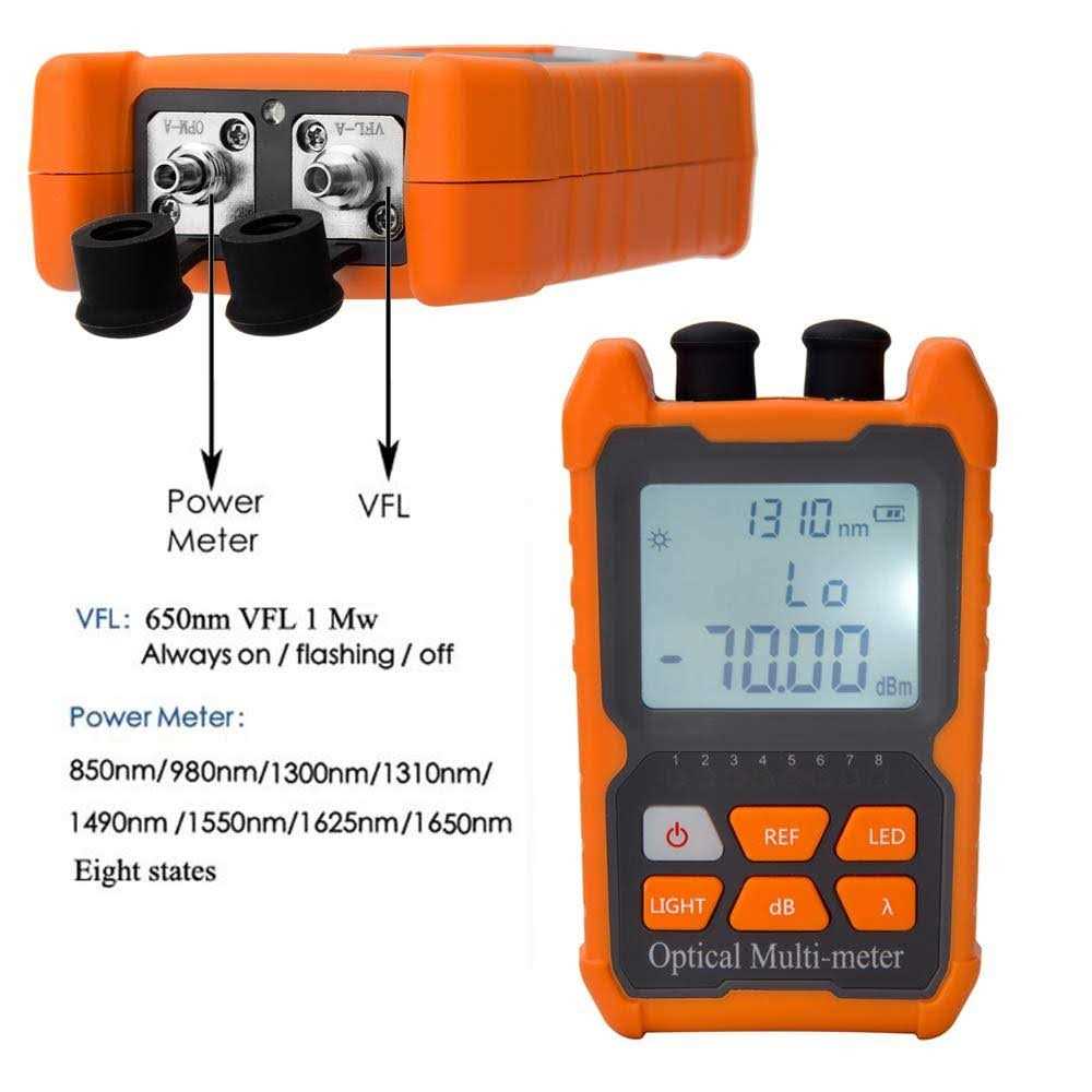 Fiber Optic Cable Tester Optical Fiber Power Meter with Visual Fault Locator B14185
