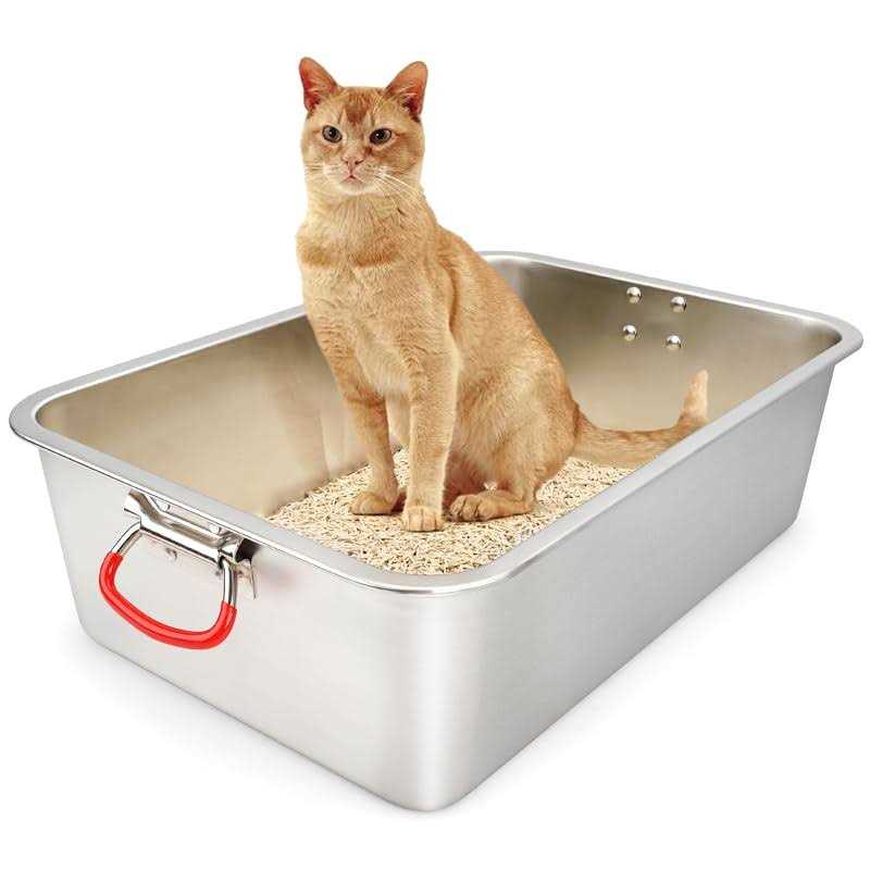 Stainless Steel Cat Litter Box O9622