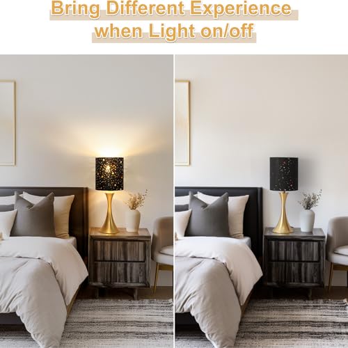 Beige Shade Cream Base 3 Way Touch Control Table Lamp Y2526