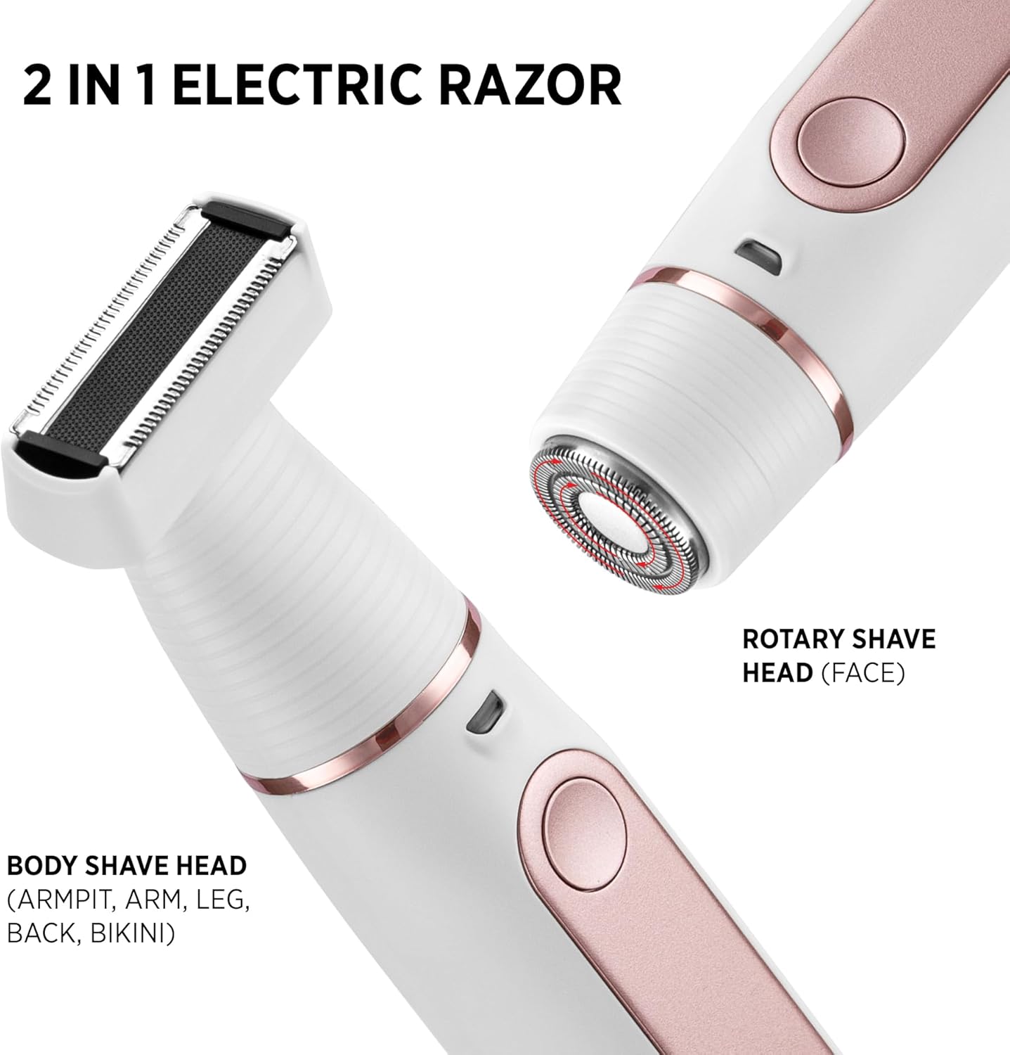 2-in-1 Electric Razor Shaver D72284