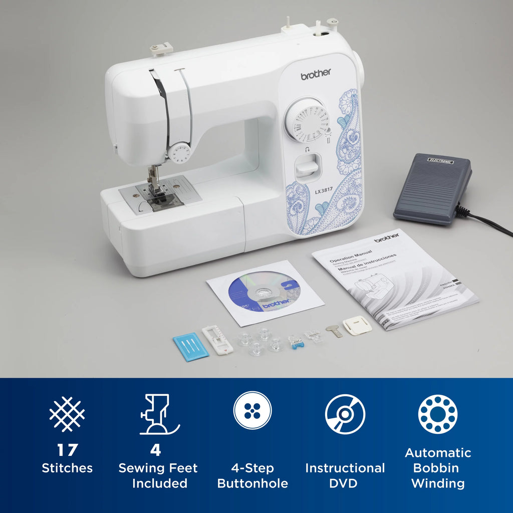 White Portable Full-Size Sewing Machine G322866