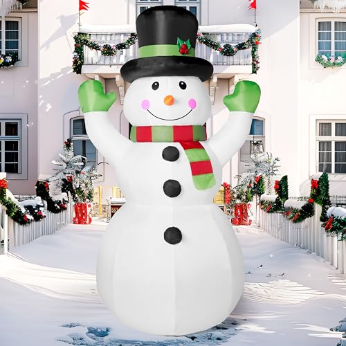 6 FT Tall Christmas Inflatables Snowman with Built-in LEDs A370