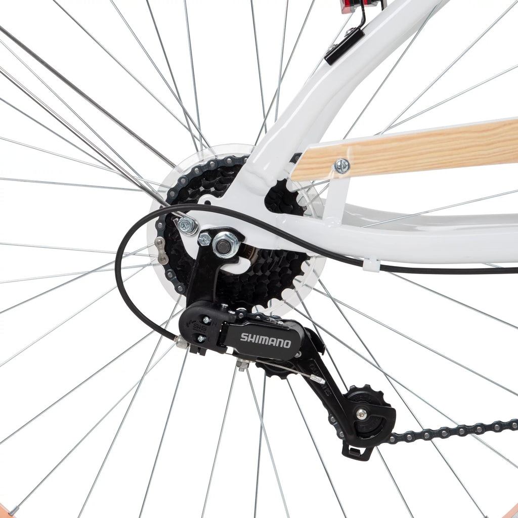 White 7-Speed Cruiser Bicycle H555158