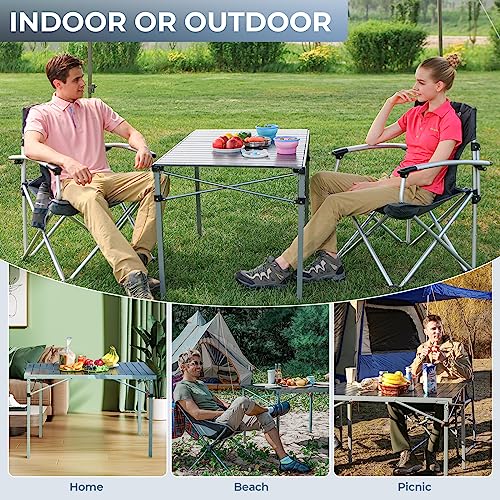 Aluminum Roll Up Camping Table 53.5"X27.5" M945897