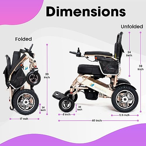 Blue Electric Wheelchair F868339
