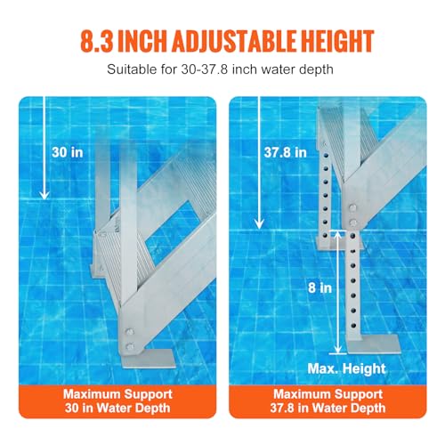4 Step Aluminum Dock Steps with Nonslip Pedals T9173