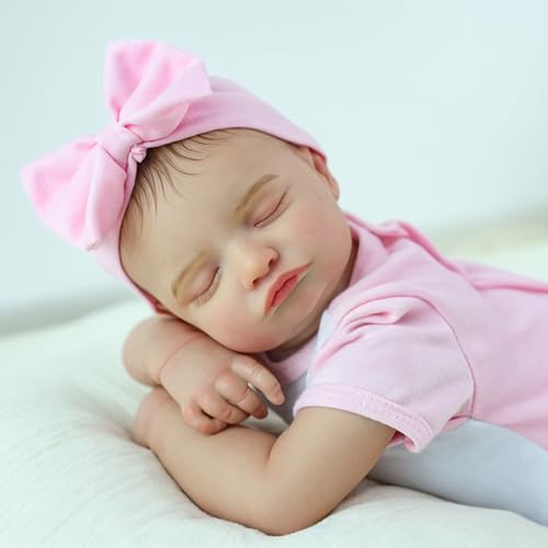 20 inch Sleeping Realistic Newborn Baby Dolls with Soft Cloth Body R77944