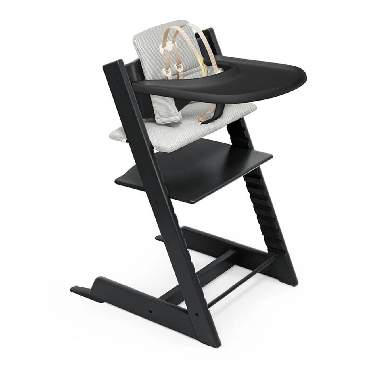 Natural / Icon Grey High Chair B315