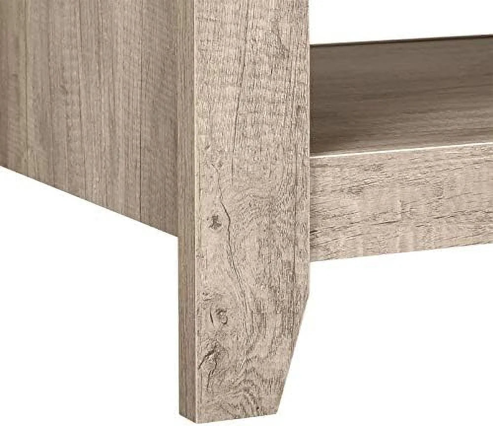 Lift Top Coffee Table with 2 Open Shelves Espresso M441444