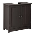 Pedestal Under Sink Storage Bathroom Vanity with 2 Doors Bathroom Cabinet 23 5/8" x 11 7/16" x 23 5/8" (Espresso) P479522
