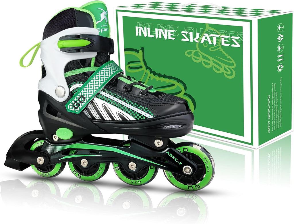 Adjustable Inline Skates with Full Light Up Wheels A366